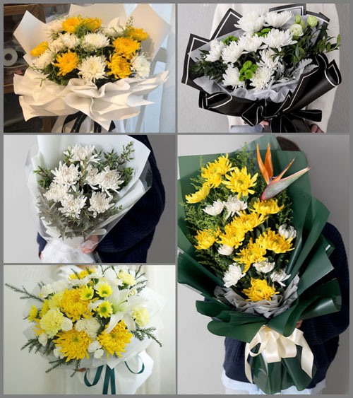 山西朔州应县白马石乡葱坪村白事花束代送
